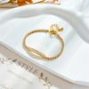 Gold Plated CZ Tennis Bracelet with Bar Charm, Dainty Cubic Zirconia Link Chain Bracelet, Elegant Jewelry for Women Gift