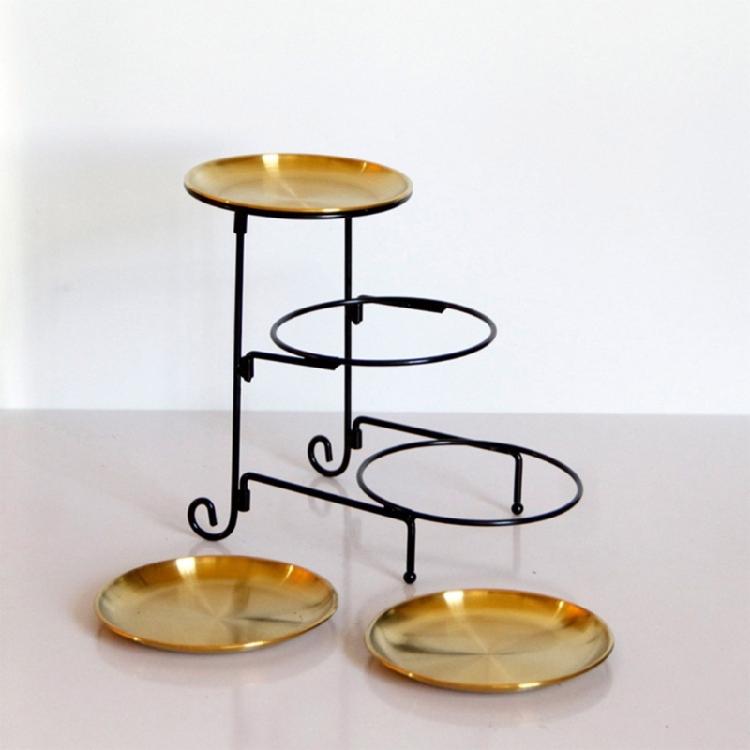 Three Tiers Display Stand for Festives and Casual Dining Detachable Cake Holder Wedding Banquets Cupcakes Holder