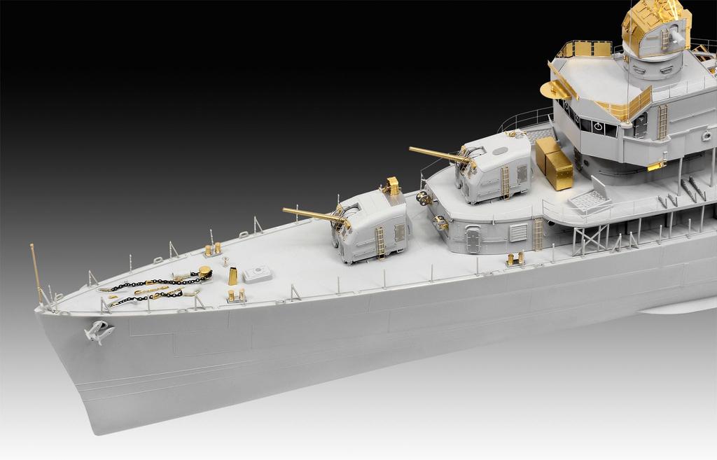 Revell 1/144 German Destroyer Class 119 (Z1/Z5) Plastic Model 05179, Molded In Color