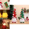 Festive Christmas Gnomes With Led Lights Plush Stuffed Doll Home Decor