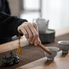 Klip na čajovou misku proti opaření Příslušenství ke Kung Fu sadě Pinzeta na lístky Bambusový klip Přírodní kořen Jednotlivé kleště na cukr Čajové nádobí Kuchyň