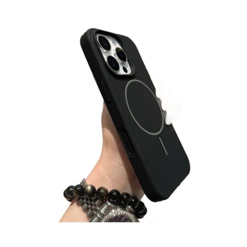 Applicable To Apple 17 Liquid Silicone AI Integrated Camera Button Phone Case IPhone 16 Thin Circle Magnetic Protection Case