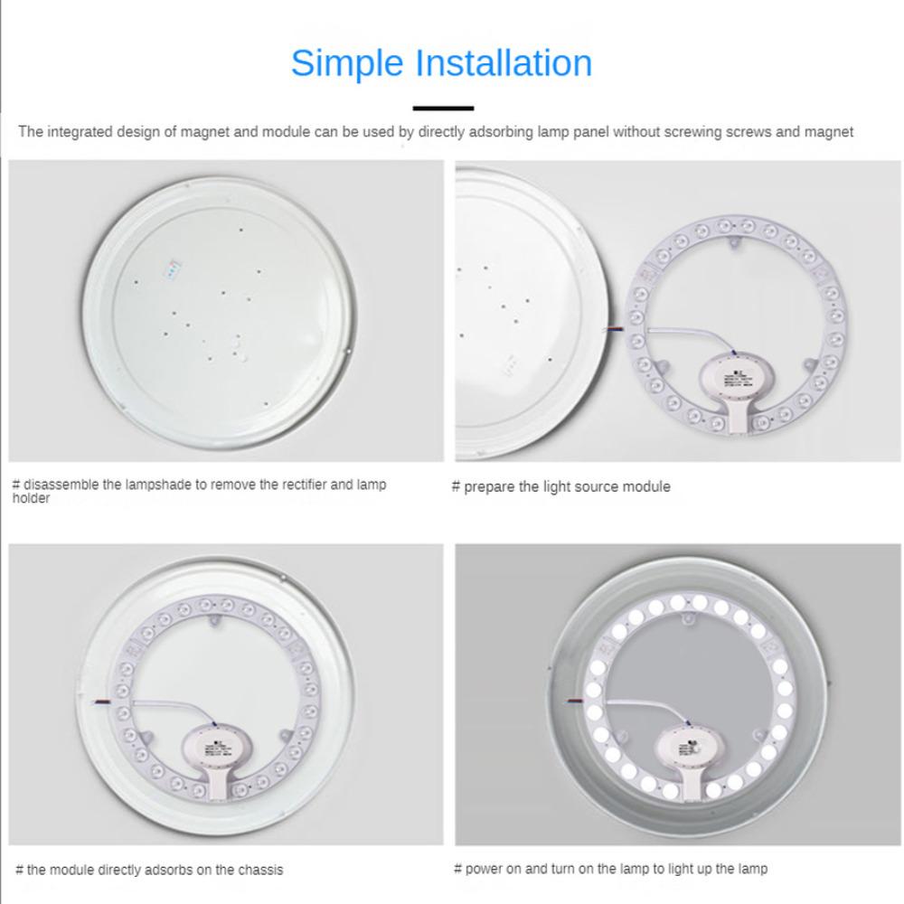 LED Ring PANEL Circle Light 36W 24W 18W 12W SMD2835 LED Round Ceiling Light Replace AC 220V LED Ceiling light Soure