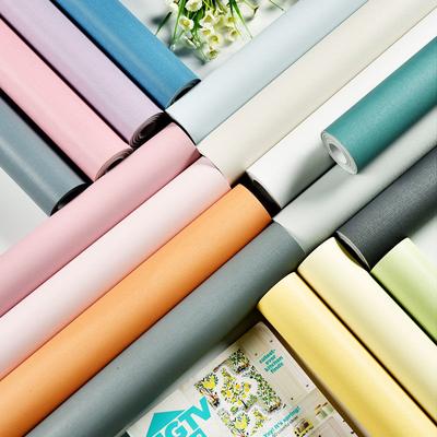 PVC Self-adhesive DIY Matte Wallpapers Decorarive Films Renovation Kitchen Cabinets Wall Stickers Vinyl Peel and Stick Stickers