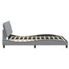 Bed Frame without Mattress Light Grey 120x200 cm Fabric