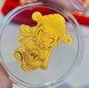 Gold Leaf 999 Pure Gold Lucky Cat Mobile Sticker – Princess Edition for Prosperity and Good Fortune