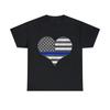 I Love Police Graphic Tee Shirt, S-5XL