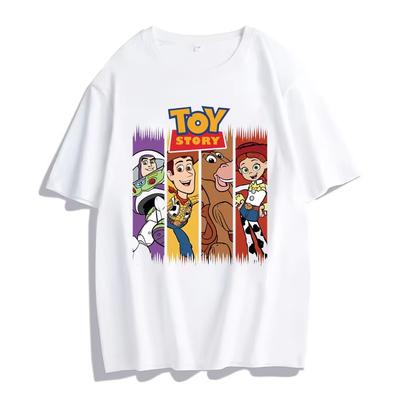 Toy Story Printed Tshirt Summer Women Casual Short Sleeves Streetwear T Shirt Cartoon Graphic Tshirt Harajuku Tees Tops