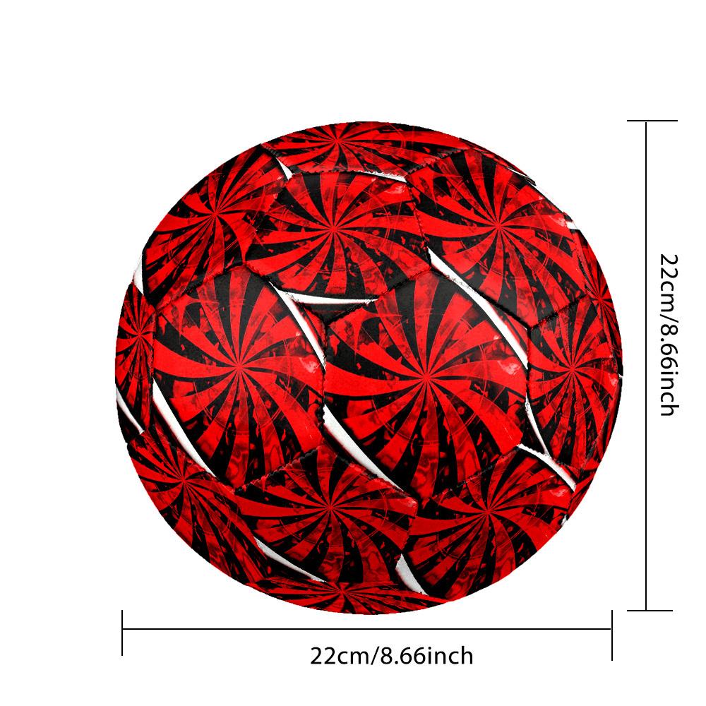 1pc Swirl Size 5 Soccer Ball Professional Match Training Football Indoor &Outdoor Sports Ball Lightweight Durable c6551