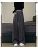 Women's 2024 Winter Fleece-Lined American Style Sweatpants - Slimming Loose Fit, Straight & Wide Leg Joggers