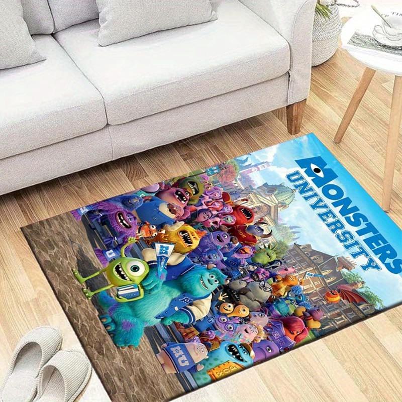 

1pc Monsters University Pattern Area Rug Soft Flannel Floor Mat for Living Room, Bedroom, Sofa Coffee Table Floor Mat 60cm by 90cm