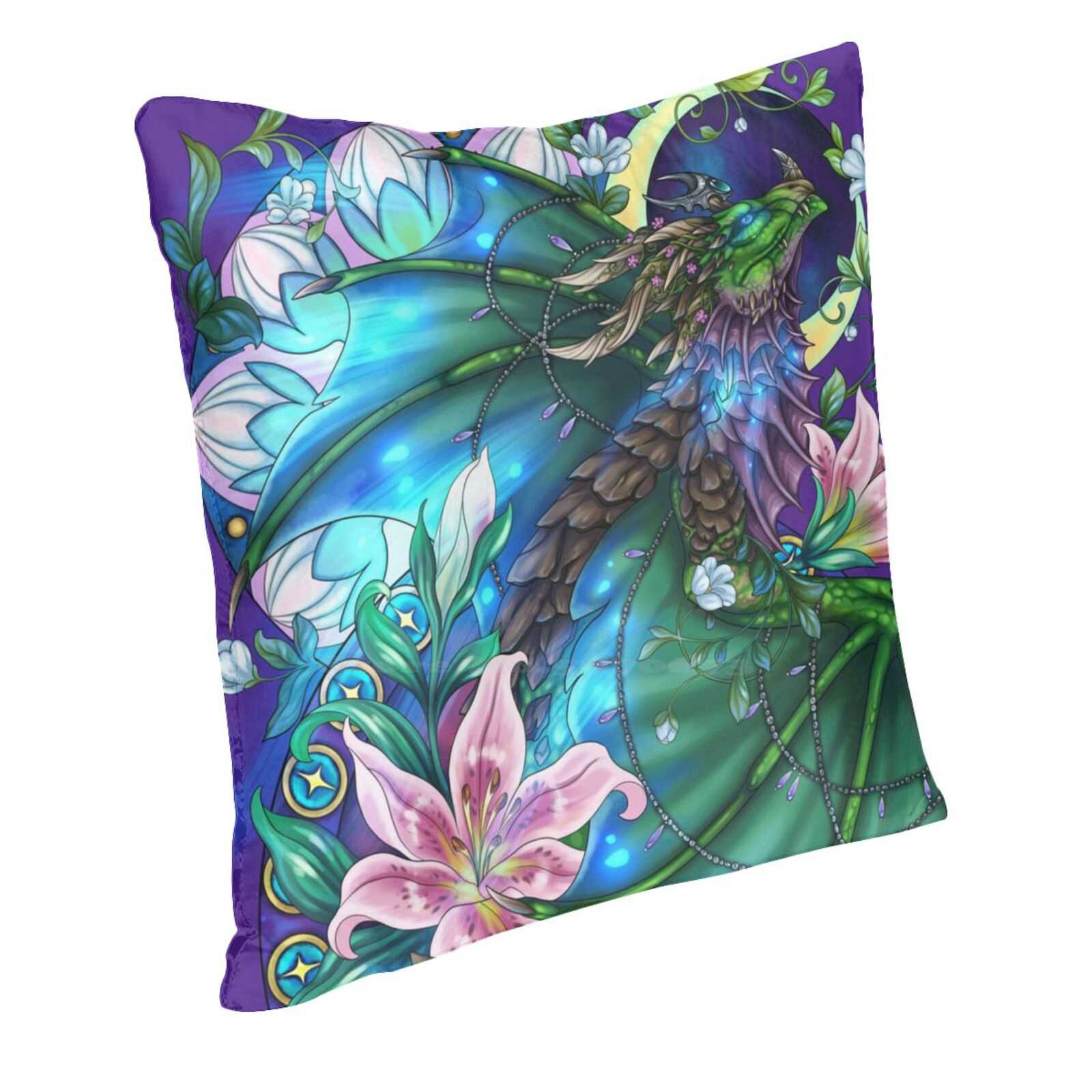Ysera The Awakened Pillowcase Bedroom Home Decoration World Of Wow Dragonflight Ysera Dragob Green Peach skin 18*18(CM)-1Pcs
