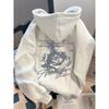 Rose Flower Men Women Hoodie Pullover Outdoor Street Casual Loose Sports Comfort Sporty Versatile Daily Winter Autumn Sweatshirt