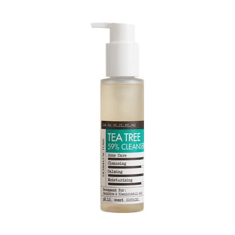[Derma Factory] Tea Tree 59% Gel Cleanser 150ml - Professional Low-Irritation Purifying & Soothing Wash