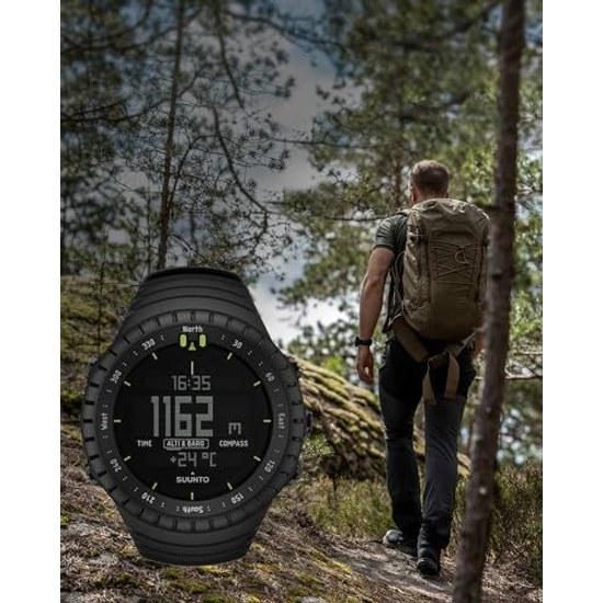 Suunto wristwatch Core altimeter barometer/thermometer compass depth measurement. Water-resistant up 30 meters. Outdoor sports watch 2-year warranty.