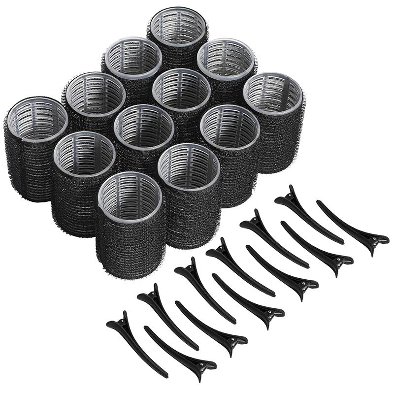 1Set Self Grip Hair Rollers No Heat Hair Clip Curlers Heatless Curls Hair Bangs Volume Self-adhesive Hook DIY Styling Tools