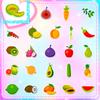 50 Cartoon Fruit And Vegetable Stickers Cartoon Children'S Physical Puzzle Fruit And Vegetable Graffiti Stickers