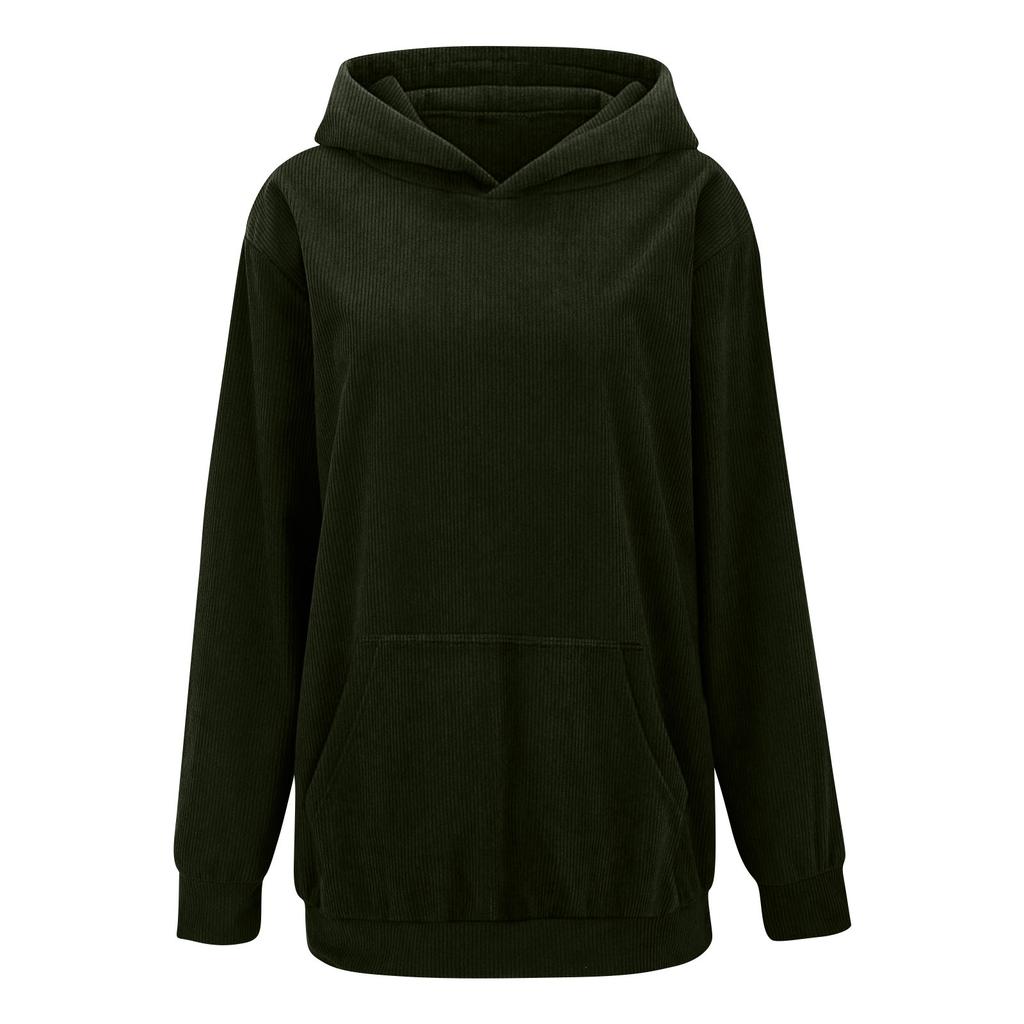 Damen Oversized Sweatshirts Fleece Hoodies Langarm Pullover Outfits Mit Tasche