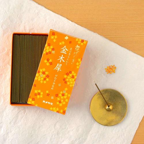 Kameyama Hanageshiki Osmanthus Scent, Approx. 100g, Approx. 210 Sticks, Low Smoke Incense