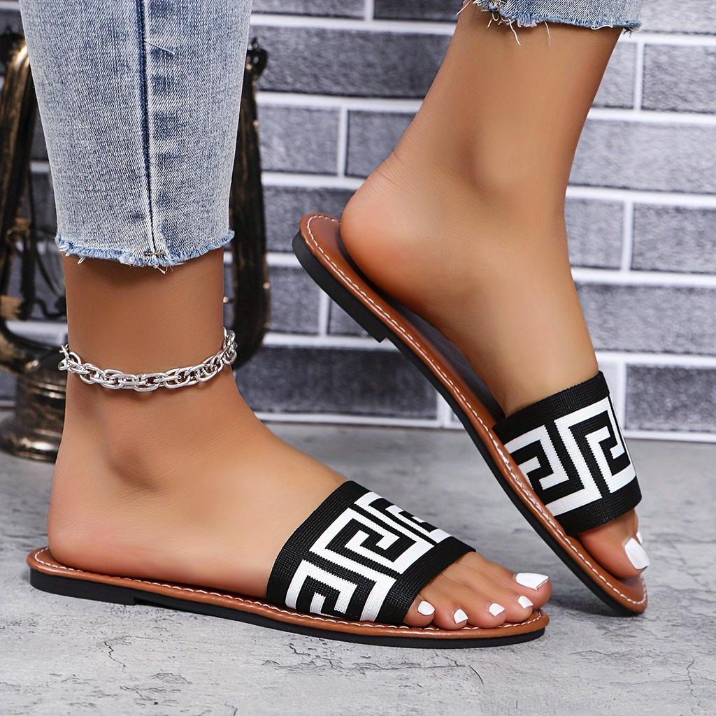 Lady's Summer Greek-style Bound and Fringed Sandals, Slippers