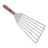 Fish Spatula Stainless Steel for Cooking with Wood Handle Multifunctional Barbecue Turner