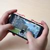 2Pcs E9 Gaming Trigger Quick Response Easy Installation Electroplated Auxiliary Gaming Controller Button for Cell Phone
