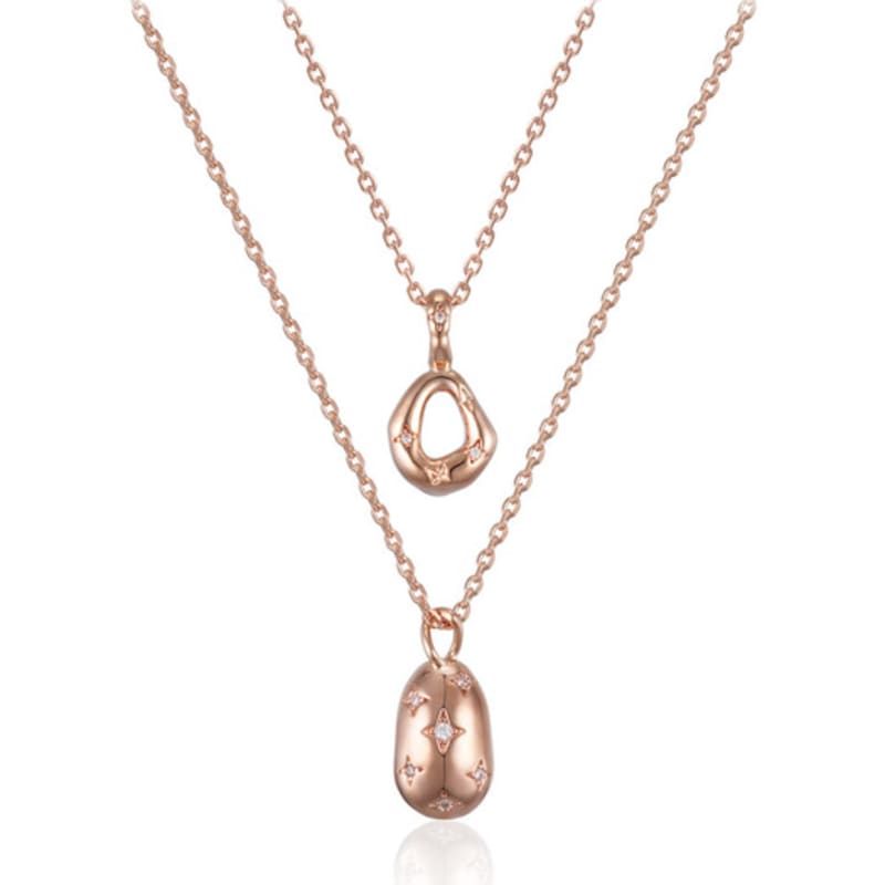 

ELLE Jewelry Vivid Party Dual Cubic Necklace ELBRNN214 Multi