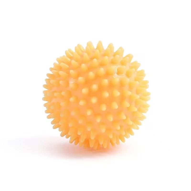 Massageball für Rücken und Nacken, Ganzkörpermassagegerät, Faszienlöseball, Entspannung. rot