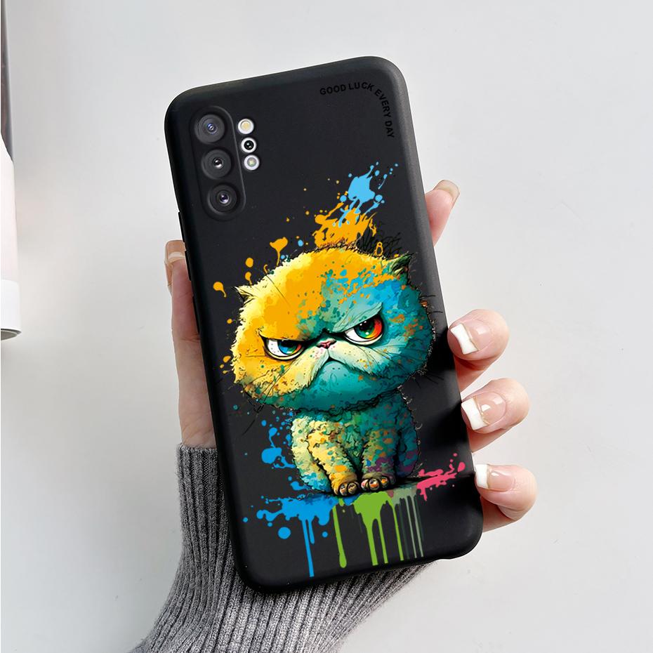 For Samsung Note 10 Case Note 10 Plus Cute Panda Silicone Soft Back Cover Phone Case For Samsung Galaxy Note10 + Plus Case Coque