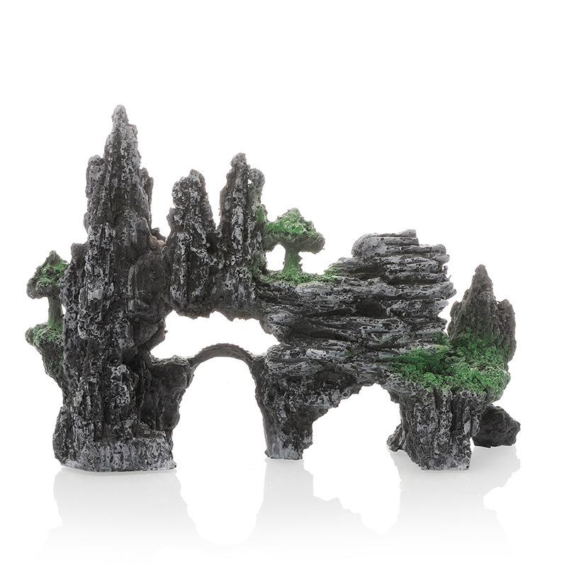 Aquarium Decoration Resin Rockery: Fish Tank Landscaping Stone Ornaments GS