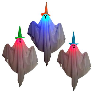 Halloween Glow Ghost hangende decoraties set van 3 griezelige geesten voor buiten- en binnenfeesten
