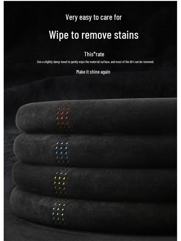 Universal Wildleder Lenkradbezug - Rutschfest, Schweißabsorbierend, Atmungsaktiv, Ganzjahreskomfort für Männer und Frauen