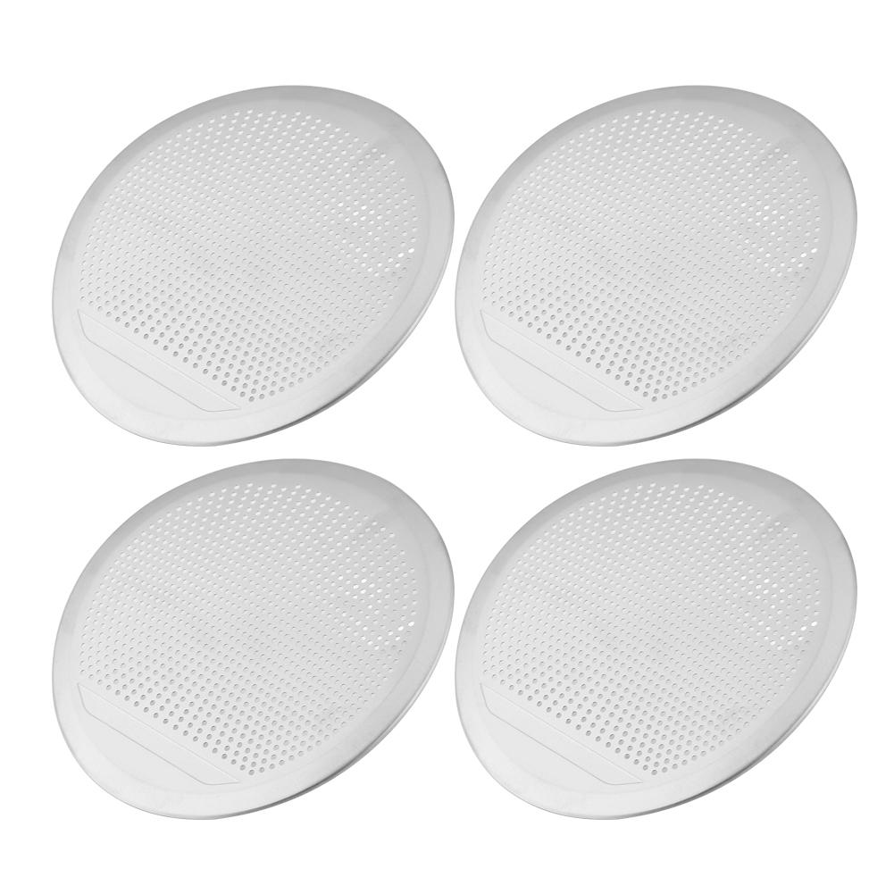 4PCS Stainless Steel Car Audio Speaker Door Trim Covers For 14 18 BMW X5 X6 F15 F16