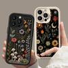 Embroidered Flowers Pattern Phone Case For Samsung Galaxy A26 A33 A25 A16 A56 A06 S25 S24 S23 S22 S21 Ultra Plus FE Soft Cover