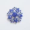 High-End Rhinestone Flower Safety Pin Brooch - Zinc Alloy Suit Accessory