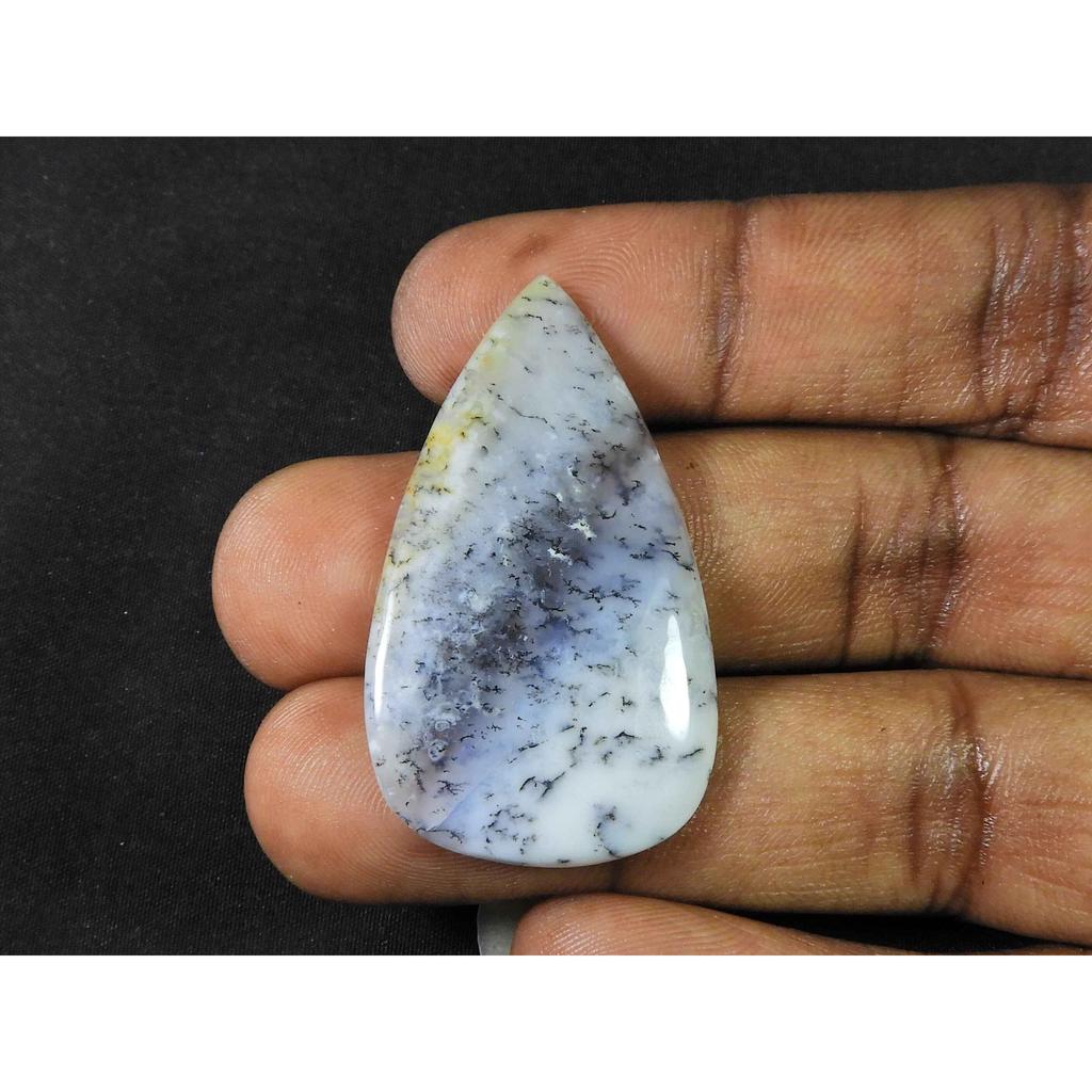 AAA Natural Dendrite Opal Pear Shape Healing Crystal Loose Gemstone 25X43MM SK-1923