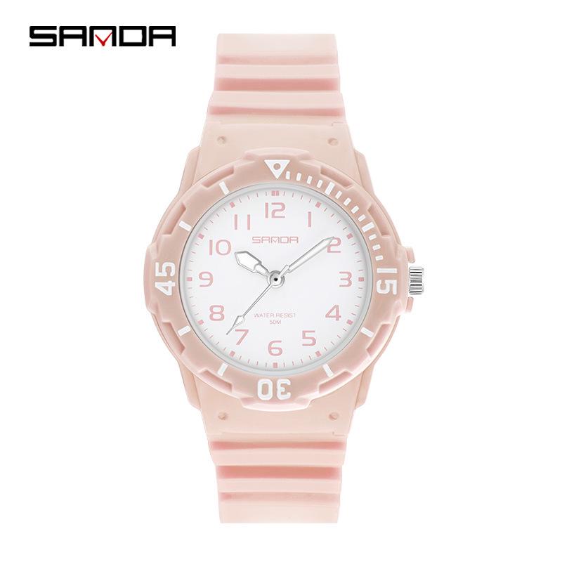 Sanda Unisex Youthful Style Wristwatch - Simple, Sleek, Versatile, and Elegant for Students
