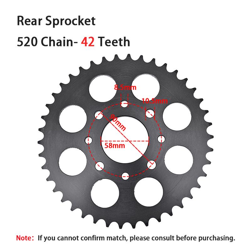 520 Chain 13T Front 42T Rear Sprocket For HONDA VT125 VT125C Shadow 1999-2007 XL125V Varadero 2001 2002 2003-2011 VT XL 125 C V