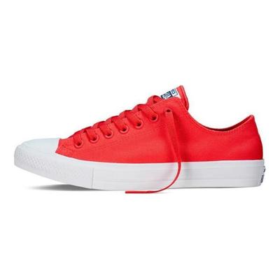 Chuck Taylor All Star Scarpe di Tela Comode Versatili Basse Sneakers Unisex Rosse 151123C