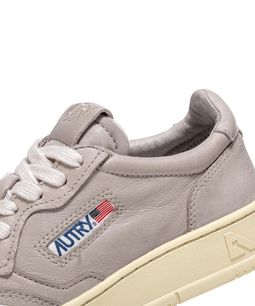Autry Medalist Ziegenleder Sneaker Grau