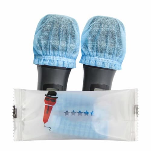 YuuHeejp 400 Blue Microphone Covers, Noise-Proof Microphone Covers, Sponge Microphone Covers, Dust-Proof Microphone Caps, Blue and Blue Pair [Ships wi