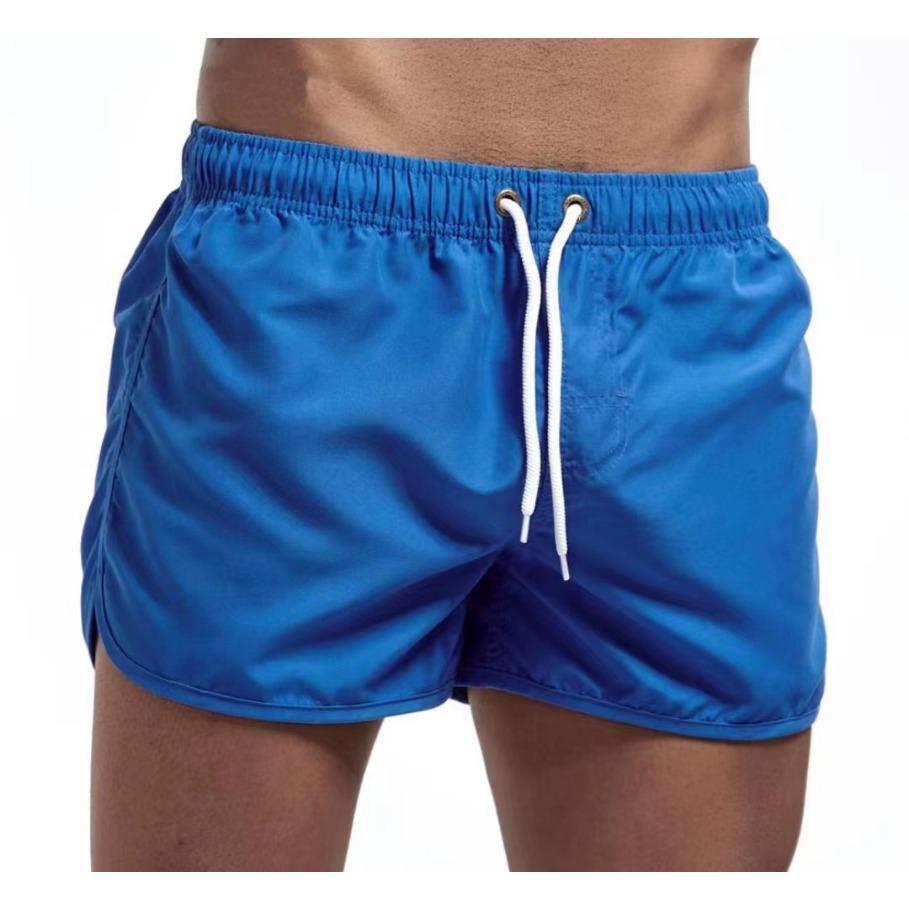 Sommer Herren Strand elastische Taille Krawatte lässig atmungsaktive Shorts Bademode