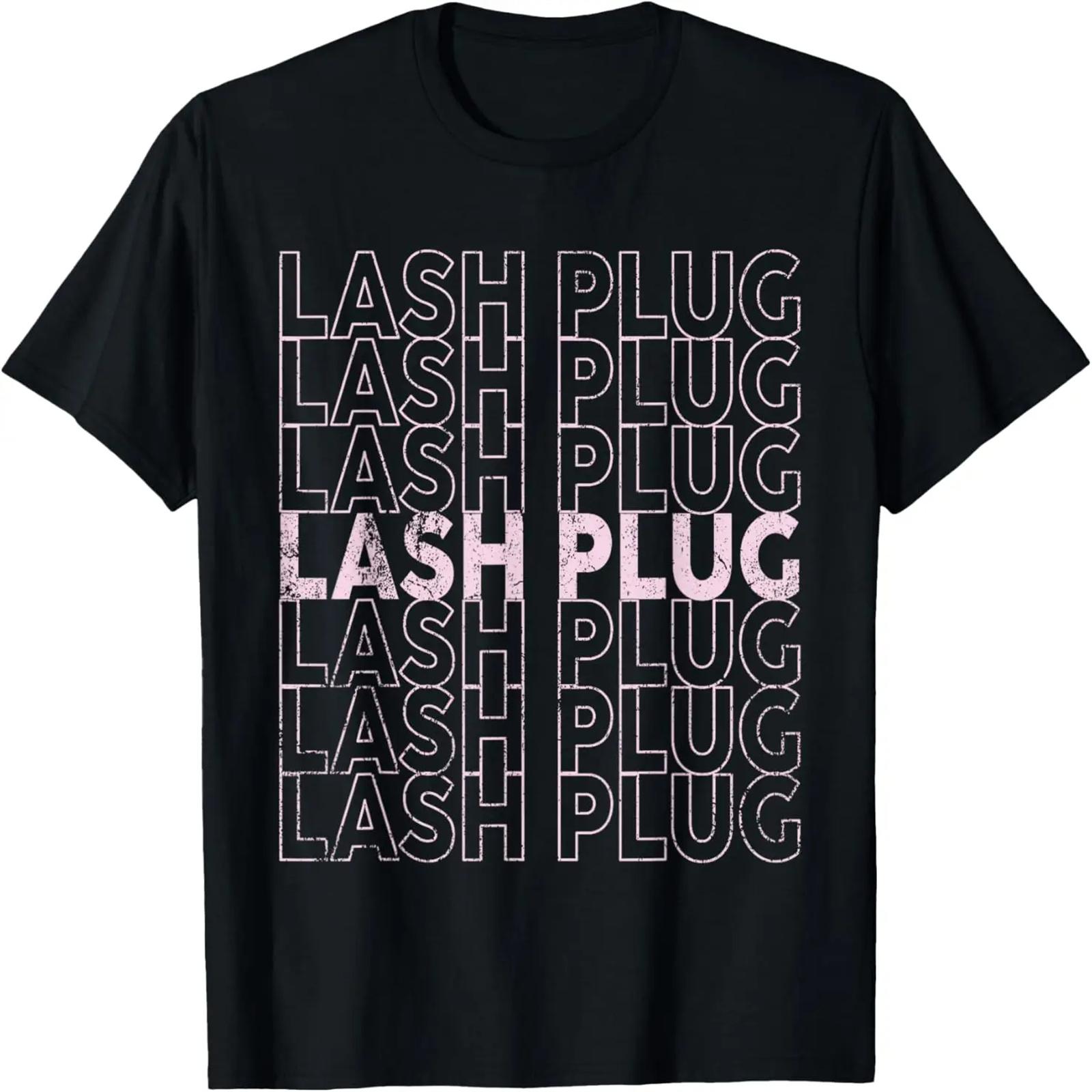 Vintage Lash Plug Eyelash Stylist Lash Artist Lash Tech T-Shirt S чёрный