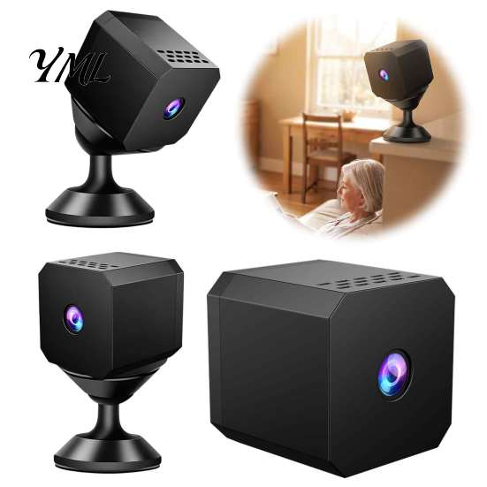 Indoor Surveillance Camera with Motion Detection Mini WiFi Security Camera, 1080P Small Equipped Night Vision & Wireless for Home Smart Tracking,