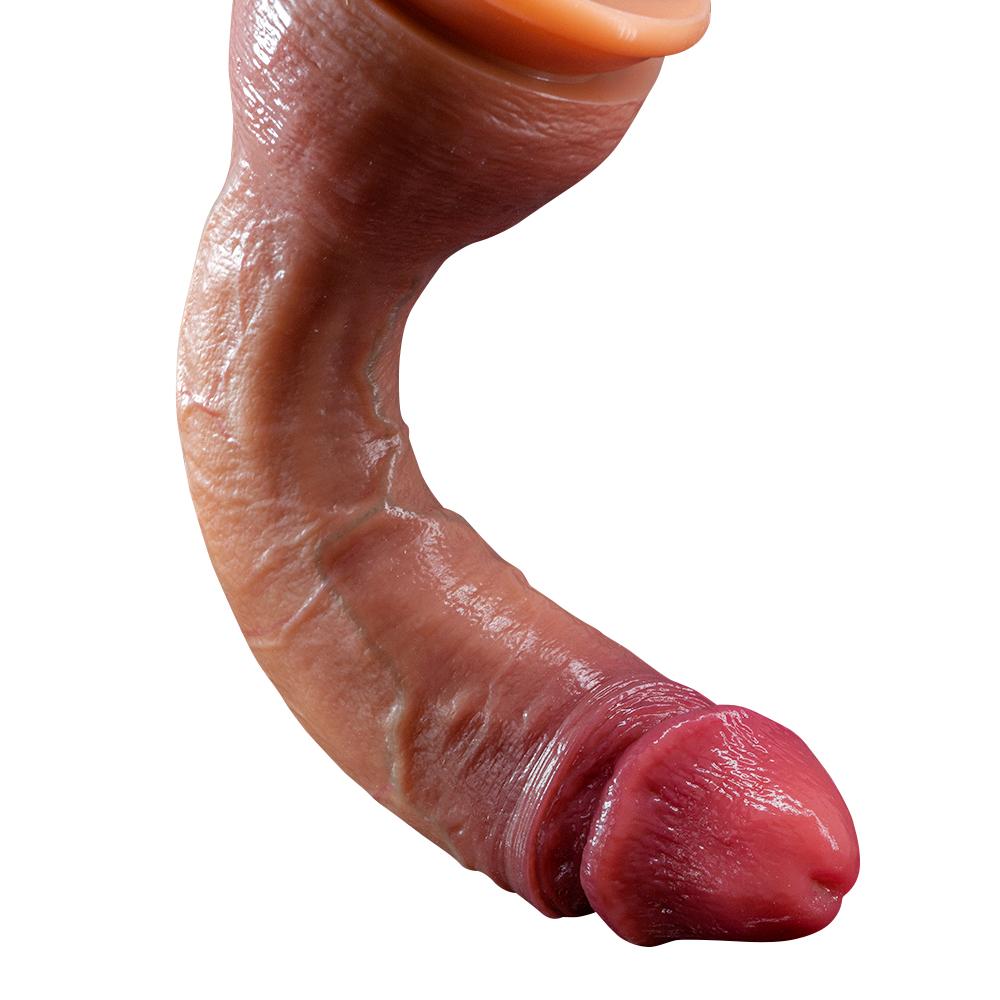 Dildo-XXL 33cm Realistic Soft Liquid Silicone Dildo with Veins,5 Sizes Super Huge Thick Phallus for Women&Men,Strong Suction Cup,Flexible G-Spot Toy