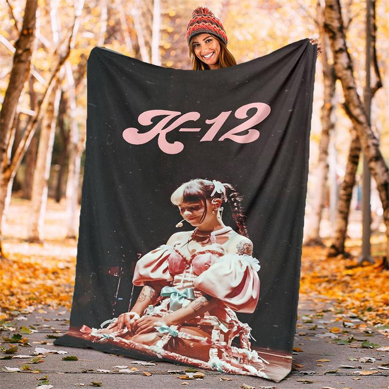 Melanie Martinez Flannel Blanket Soft All-Season Throw, Design for Camping, Car Travel, Hiking Sofa, Bed, Office Perfect Gift for Parties