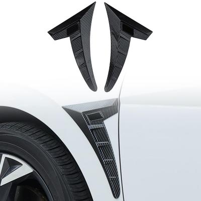 Car Exterior Accessories For Hyundai Elantra (CN7) -2024 ABS Side Wing Air Flow Fender Grille Intake Vent Trim Sticker 2pcs