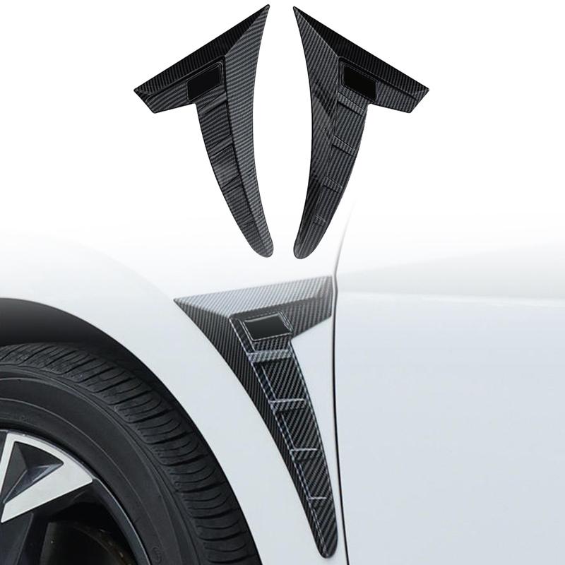 Car Exterior Accessories For Hyundai Elantra (CN7) -2024 ABS Side Wing Air Flow Fender Grille Intake Vent Trim Sticker 2pcs
