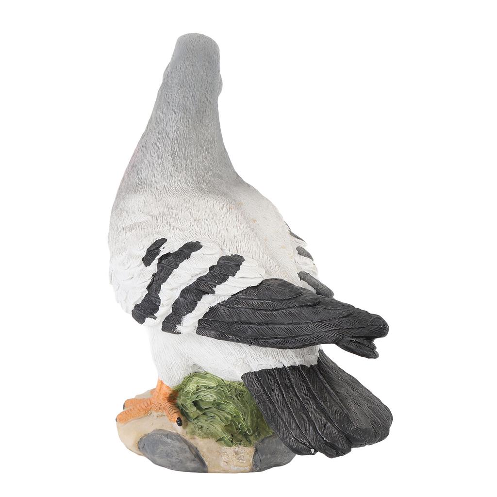 Pigeon Figure Decorative Realistic Exquisite Weather Resistant Dove Statue for Tree Lawn Garden