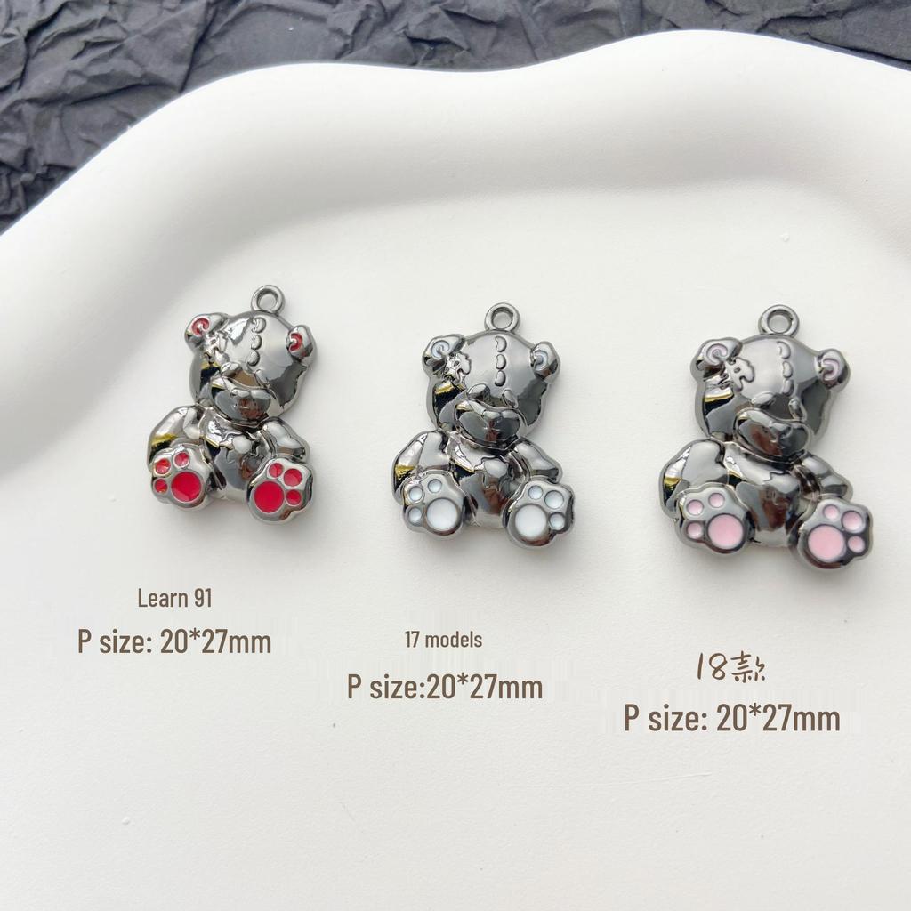 Dunkel Süßes Herz Rose Kreuz Legierung Anhänger für DIY Armband/Halskette